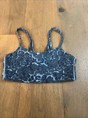 All In Motion Everyday Soft Blue Animal Print Sports Bra